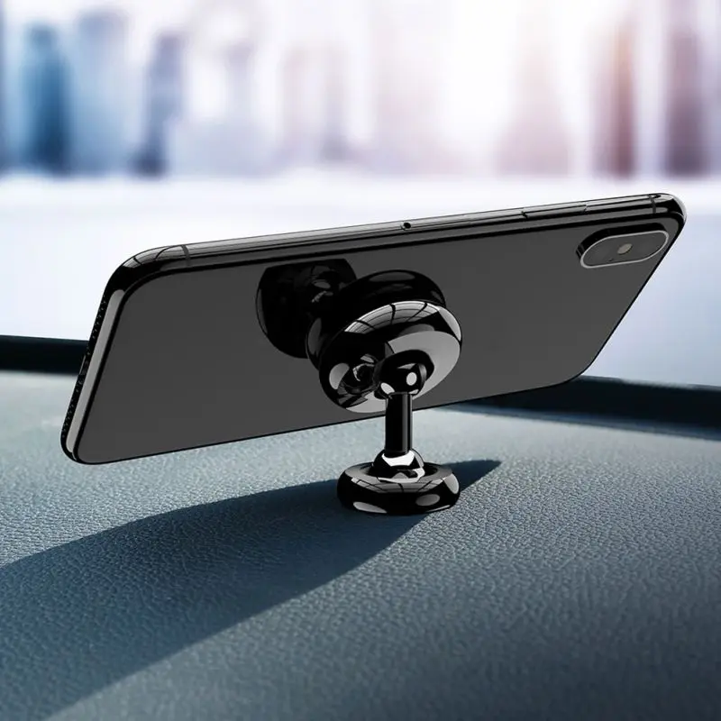 Magnetic Car Holder Pack Car Phone Holders Dual Mounting Bracket 360 Rotating Ball Car Brackets