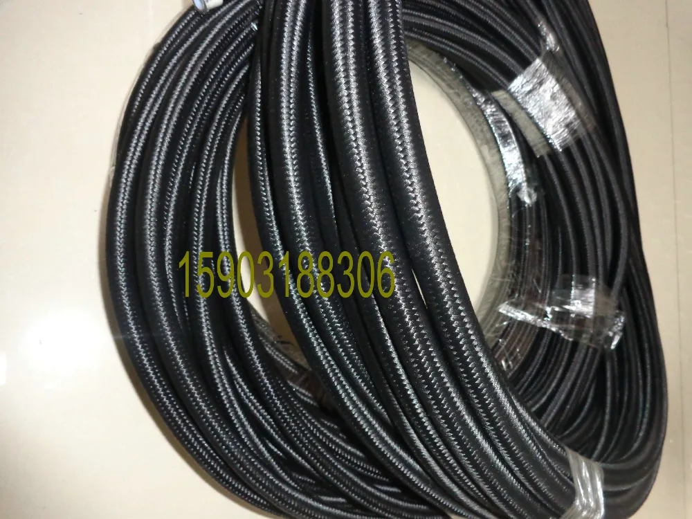 BRAIDED-AN-6-AN6-6AN-06AN-Teflon-PTFE-E85-Fuel-Ethanol-Oil-Line-Hose-FIT-FOR-E85-Fuel-1M