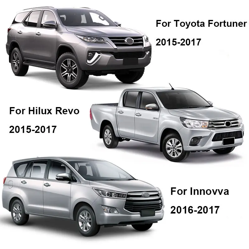 Черная дверная ручка чаши Крышка для Toyota Hilux revo fortuner innova ABS автостайлинг запчасти авто аксессуары YCSUNZ