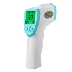 Для маленьких детей взрослых Для тела кожи цифровой Бесконтактный Лоб Инфракрасный термометр с двух батарей