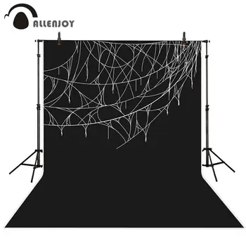 

Allenjoy Halloween photography backdrop spider web party background photo shoot studio prop photocall fabric custom
