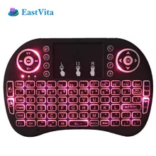 EastVite беспроводная клавиатура с подсветкой идеально подходит для Raspberry Pi PC Android 2,4 ГГц мини 92 клавиши 78 каналов портативный r30