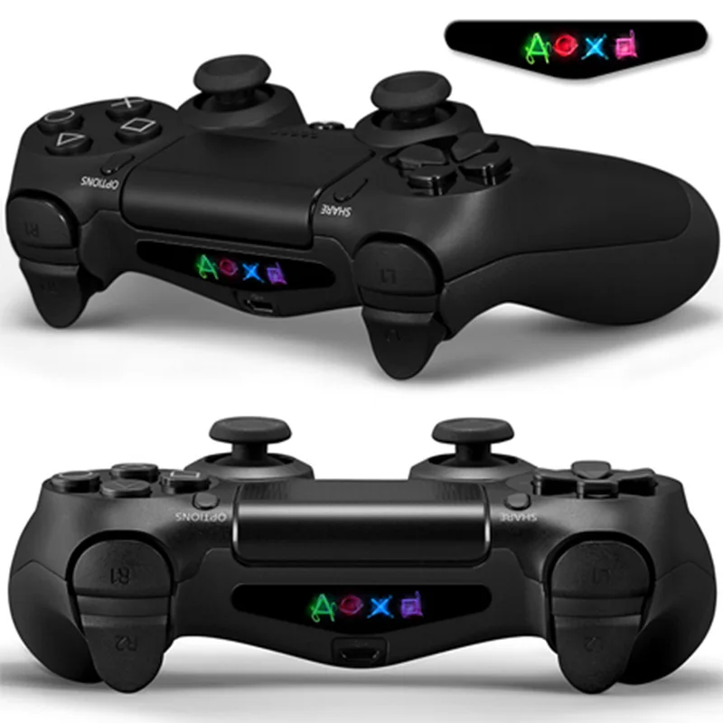 2 шт. для Dualshock 4 PS4 Pro тонкий контрольный Лер светодиодный светильник наклейка для бара наклейка крышка для playstation 4 контрольная игра скины