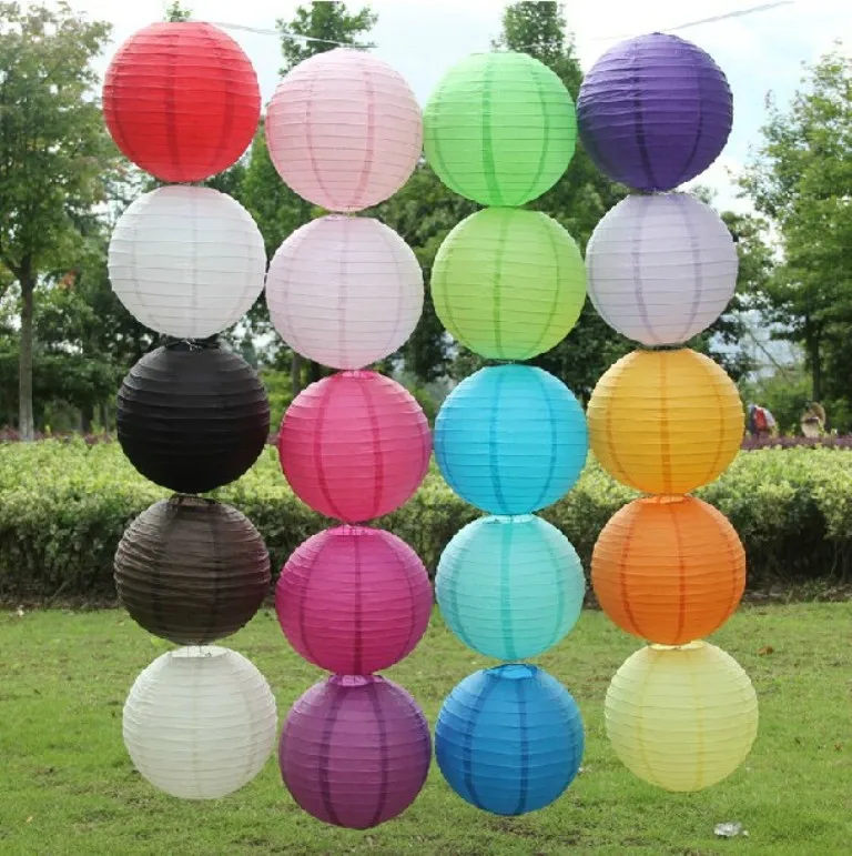 

Chinese Paper Lantern Wedding Engagement Baby Shower Birthday Party Home Decorative DIY Paper Balls Bedroom Lamps Light 15CM