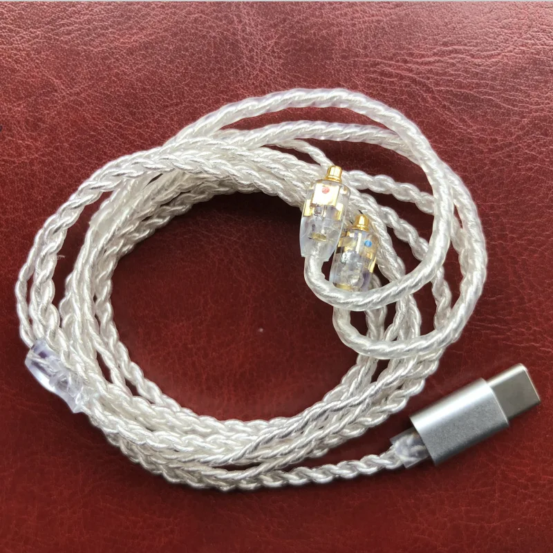 

Earphone Type-c MMCX Cable SE215 SE315 IE80 IE8I IE8 IM04 IM50 0.78mm 2PIN Upgrade Cable Silver Plated Wire Headset Cable