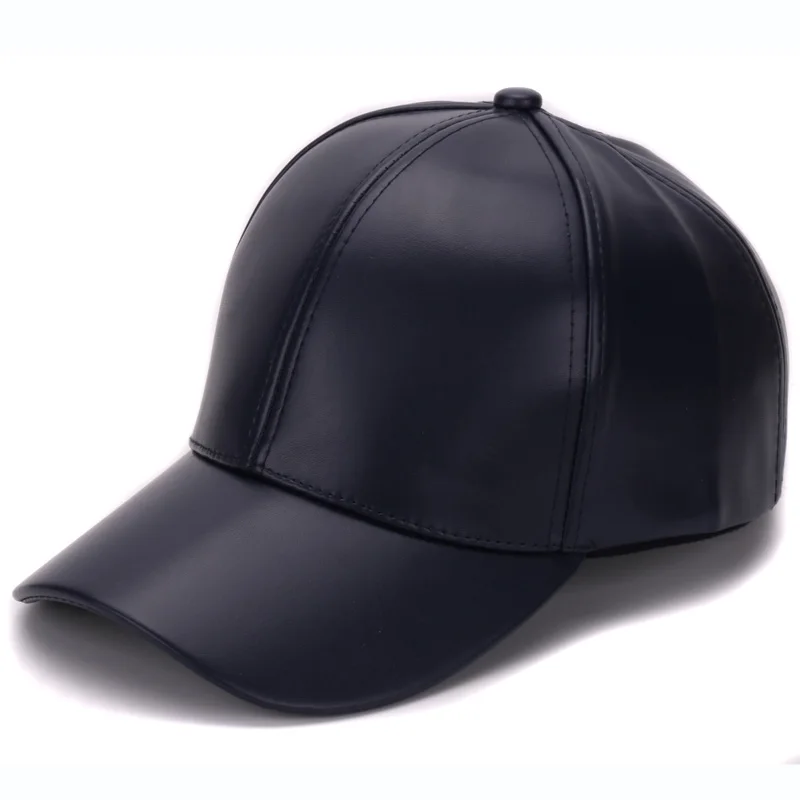 Классическая простая бейсболка HATLANDER из искусственной кожи модная кепка без