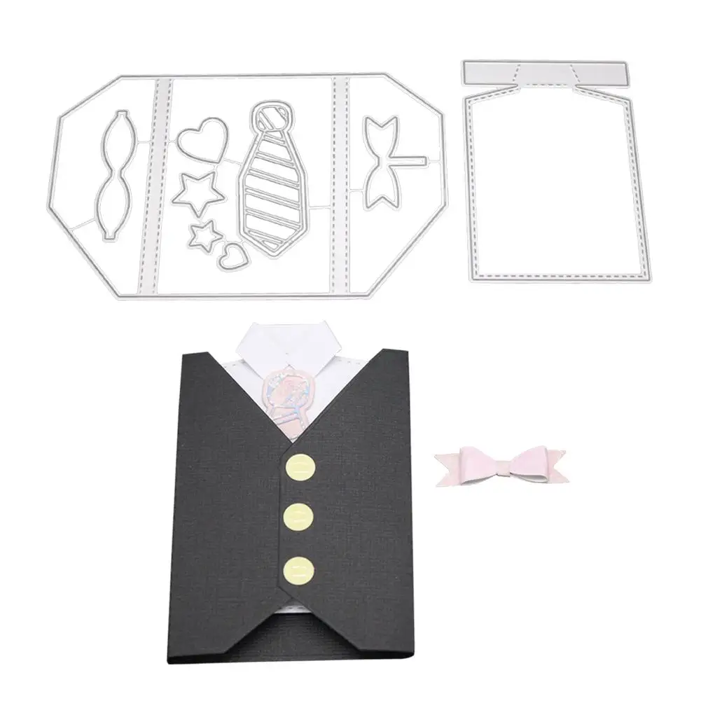 

Adeeing Vest Carbon Steel Cutting Dies Knife Mold Stencils DIY Scrapbooking Die Cuts Decor Crafts Embossing Templates 2018 New