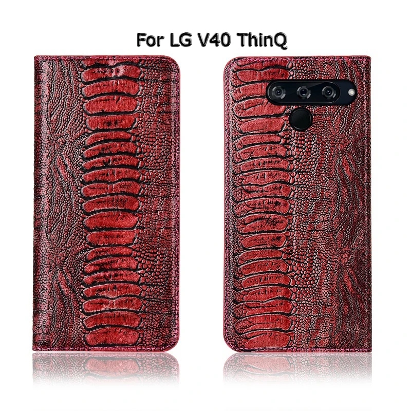 Топ из натуральной коровьей кожи Магнитный чехол для LG V20 V30 V40 V50 ThinQ K40S K50S Стенд Флип Ретро чехол для телефона чехол