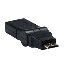 Best Sellers Factory Price 360 Degree Swivel Rotating Gold Plated Mini HDMI To HDMI Male To Female Adapter Dropshipping Mar3