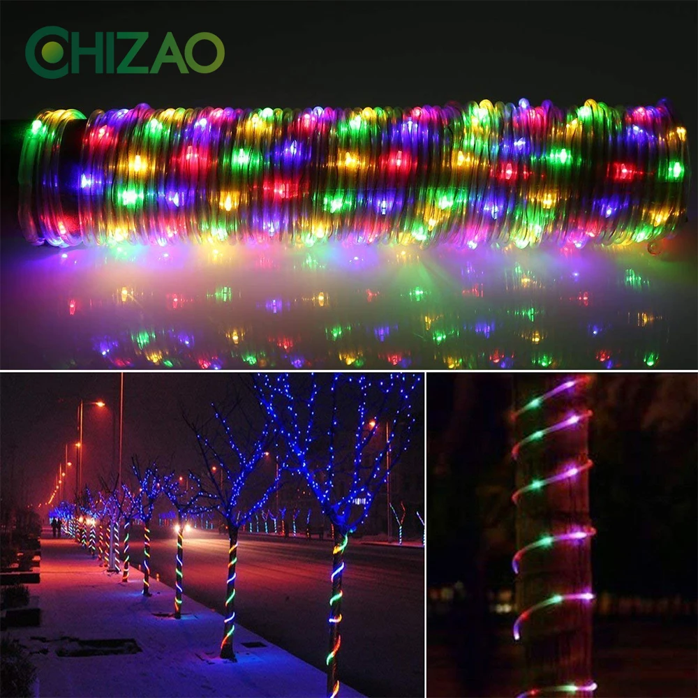 CHIZAO 100 LEDs Neon Rope Tube Strip Light Wire Flexible Remote Battery Power Waterproof Outdoor Indoor Decor Christmas Party CHIZAO 100 LEDs Neon Rope Tube Strip Light Wire Flexible Remote Battery Power Waterproof Outdoor Indoor Decor Christmas Party