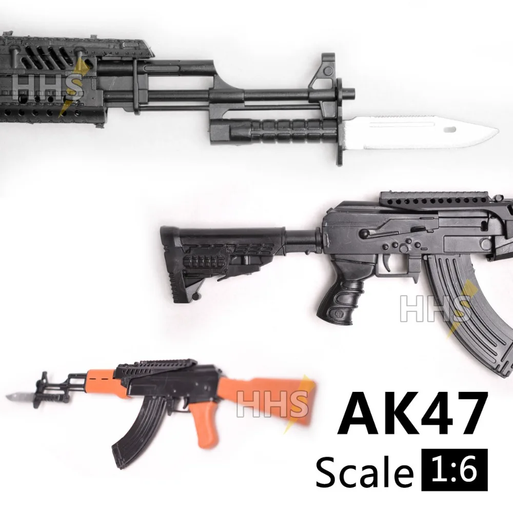 1:6 1/6 масштаб AK47 Штурмовая винтовка 12 дюймов фигурки 1/100 мг Bandai Gundam модель может