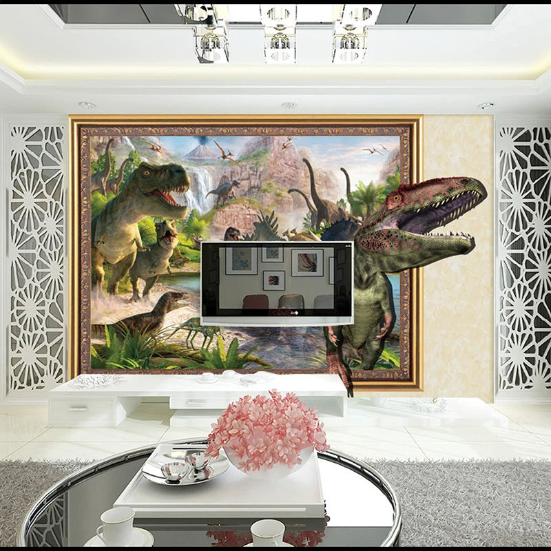 

Large modern stylish sci-fi mural wallpaper children's room decor 3d wallpaper living room TV background wall paper Dinosaurs