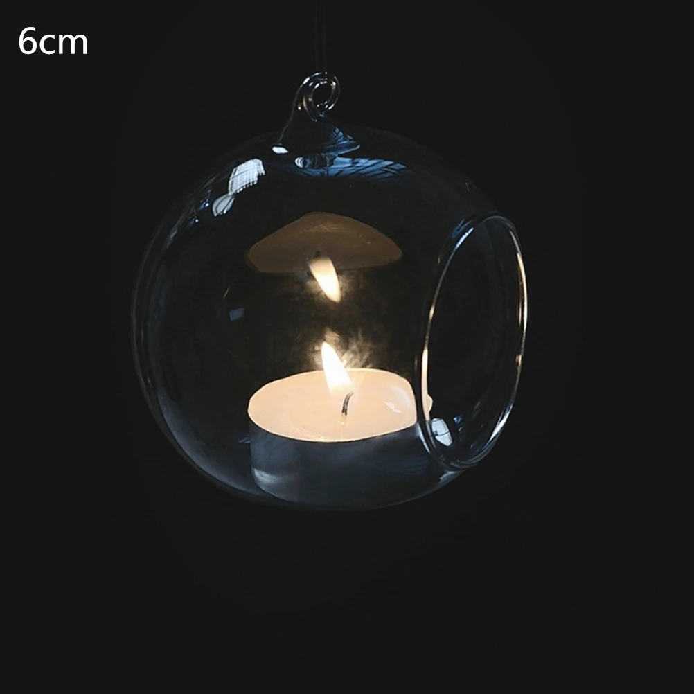 1 шт. подвесной стеклянный подсвечник для свечей|glass globe candle holders|globe holdershanging tealight