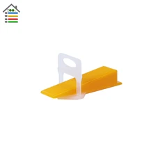 100pc Clips With 50pc Wedges Tile Spacers Leveler Wall Floor Tiling Ceramic Tiler Plumbers 1.5mm Gap D Type Leveling System Tool
