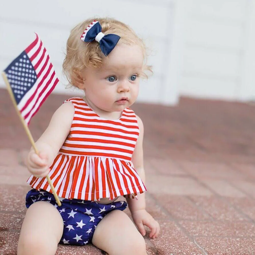 

BABYWORLD 6Months-24Months Newborn Toddler Girls Summer Clothes Red Striped Tops Vest Shorts Baby Clothing Set Kids Clothes