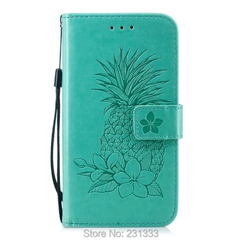 

C-ku Wallet Leather Pouch Case For Samsung Galaxy S9 PLUS J8 J3 2017 EU J5 J7 A3 A5 A8 2018 A6 Pineapple Stand Skin Cover 100pcs