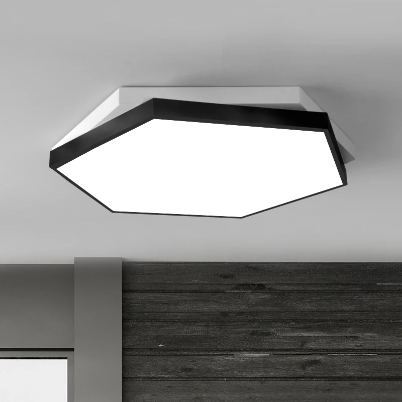 

Creative geometry led ceiling lamp bedroom living room restaurant study children's special shaped six ceiling light ZA8264