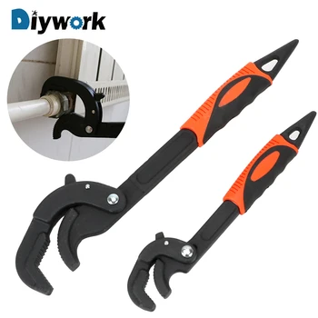 

DIYWORK Multifunction Fast Pipe Wrench Crowbar High-carbon Steel Grip Tool Open End Spanner Universal 25cm/36cm Length