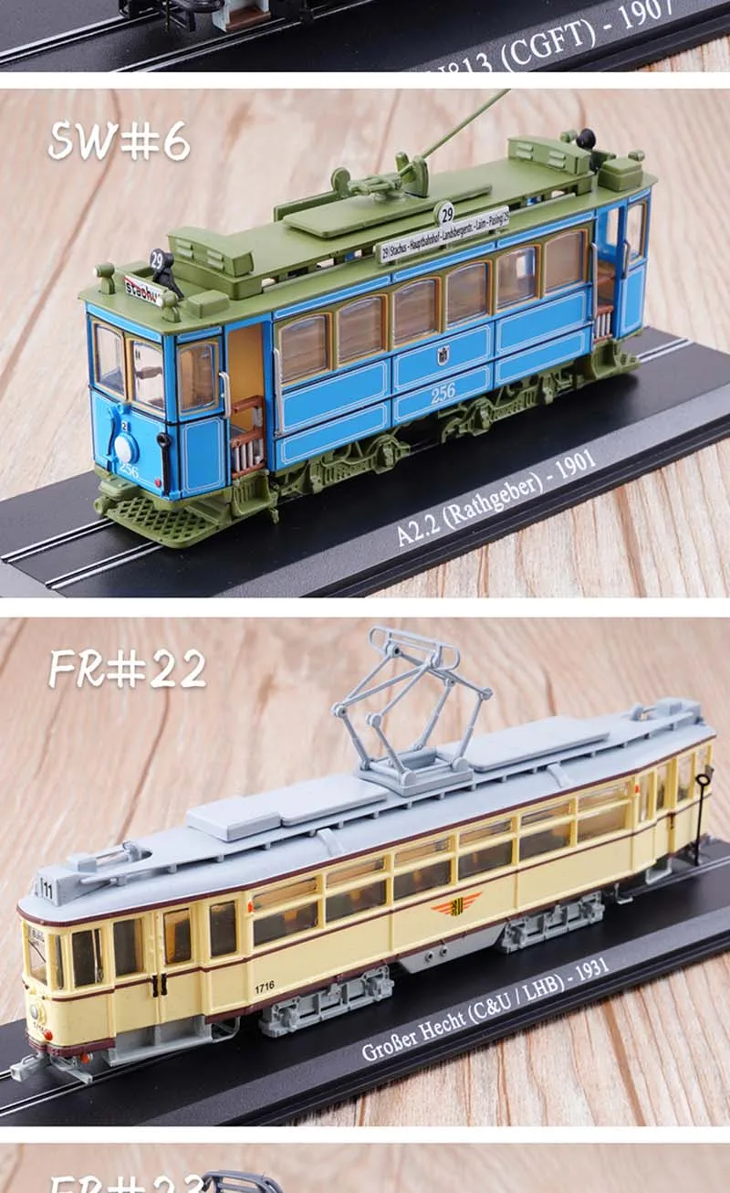 1/87 Atlas Diecasts серии трамвай Поезд Автобус GroBer Hecht игрушечные модели машин сплав коллекция металлических автомобилей игрушки