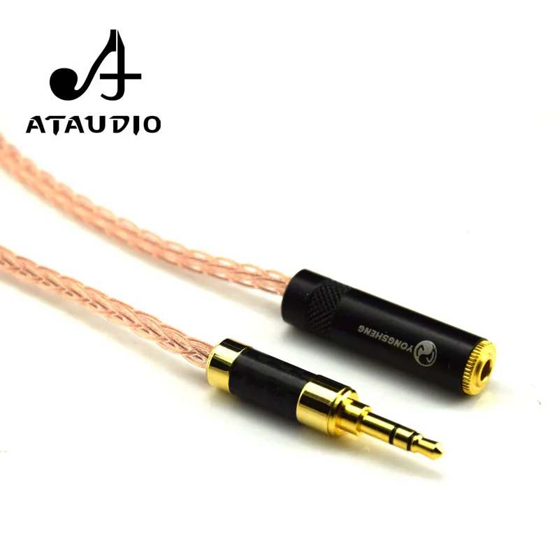 ATAUDIO Hifi 3 5 мм аудио кабель удлинитель 7N OCC HIFI мужской и женский кабель|Кабели VGA| |