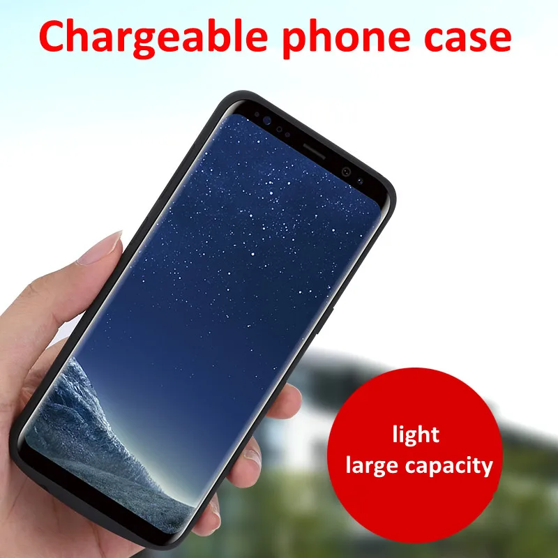 

5000mAh/6500mah Rechargeable External Battery Charging Case for Samsung Galaxy S8/S8Plus Power Bank Case Cover