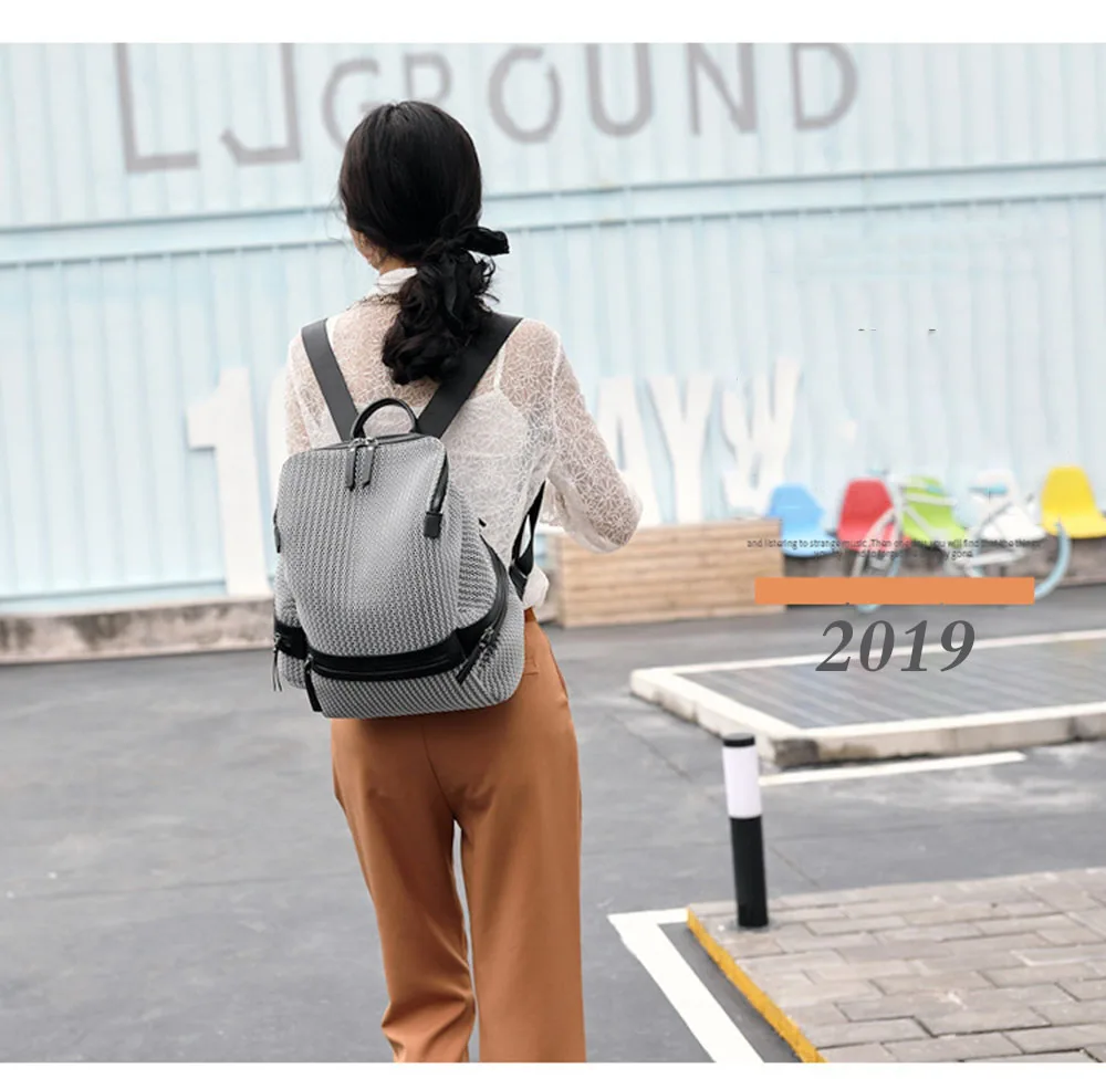Новая легкая модная Воздухопроницаемая сетчатая женская сумка большой дорожный рюкзак для леди Feminina Рюкзак 1" Рюкзак Mochila