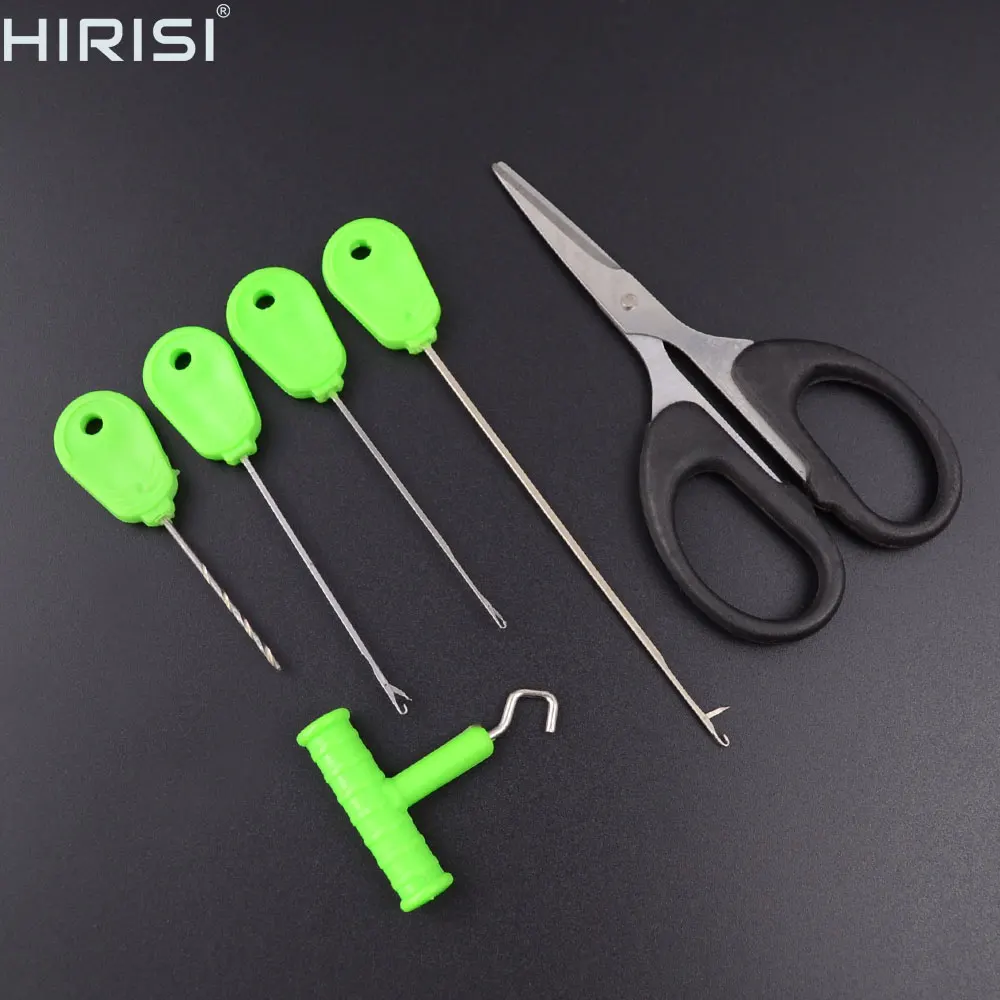 

Carp Fishing Tool Kit with Scissors Knot Tool Bait Needle Tool 6 in 1