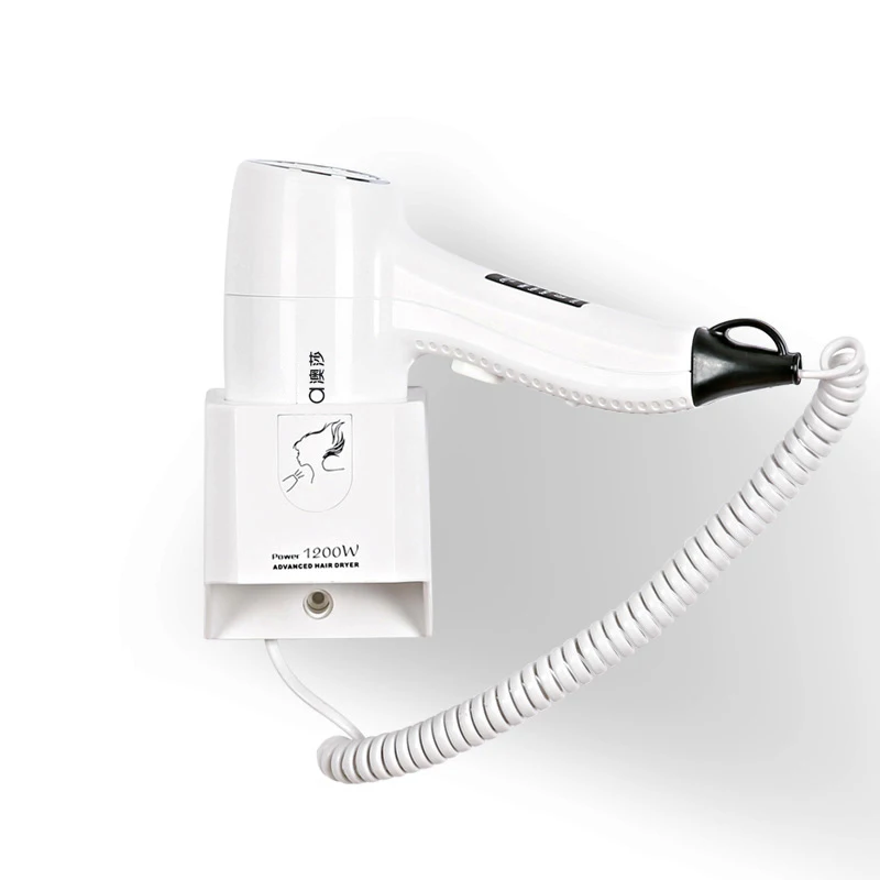 

Wall Hanging Hair Dryer 1200W Hairdryer Mini Hot/Cold Wind Wall Dryer with Hotel Household Bathroom Hair Styling Tools