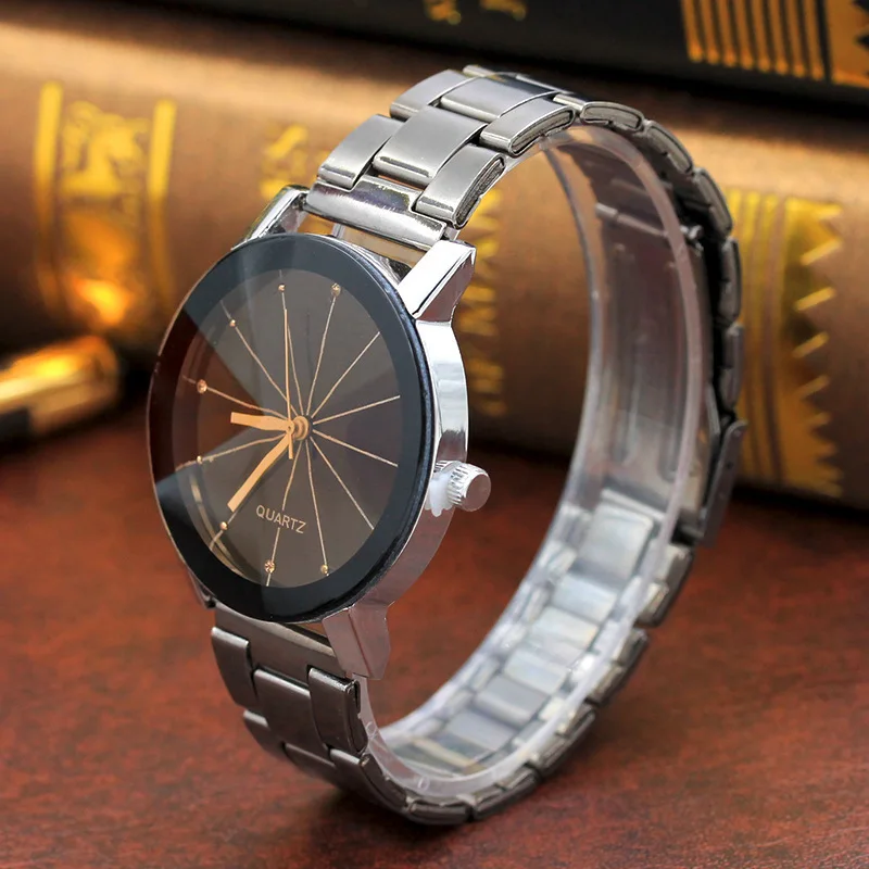 Lovers Watches For Men Women Quartz Watch Stainless Steel Couple Clock Bracelet Lover Wristwatches Women's Dress Wrist Watch