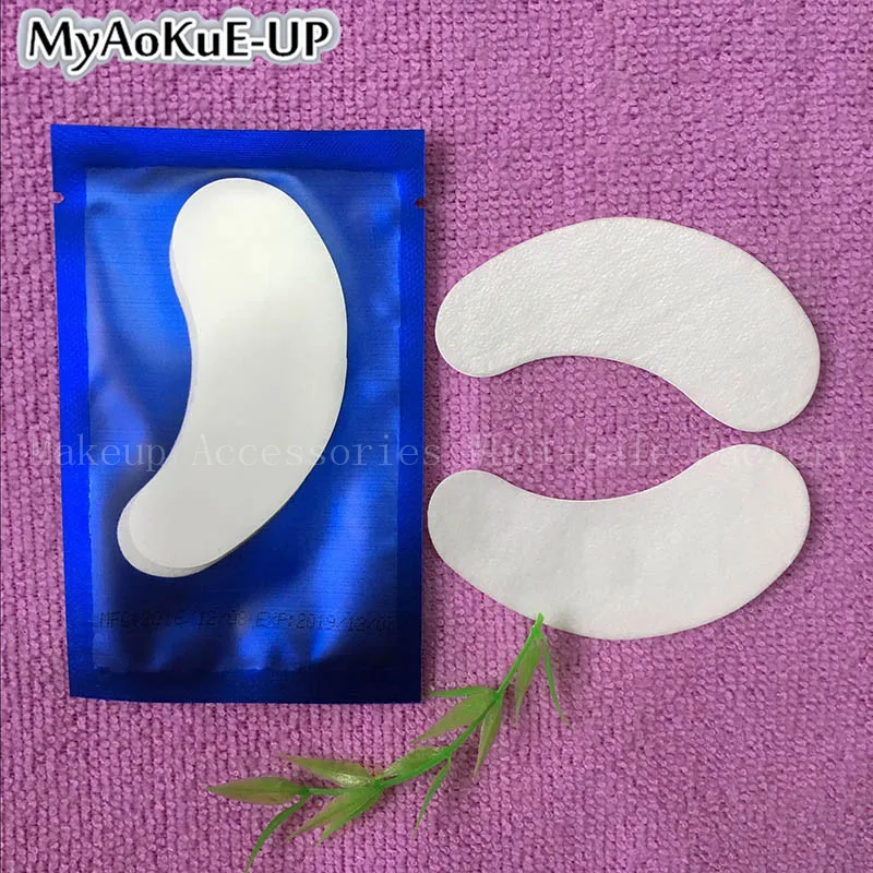 

500pairs/lot Blue Eyes Eyelashes Under Eyes Pads Patches Extension Tips Sticker Wraps Graft For Eyelashes Eye Pads Wholesale