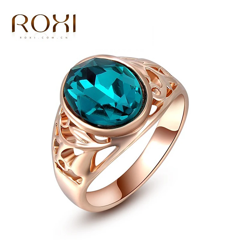 Usa ladies fashion rose gold rings for women neck