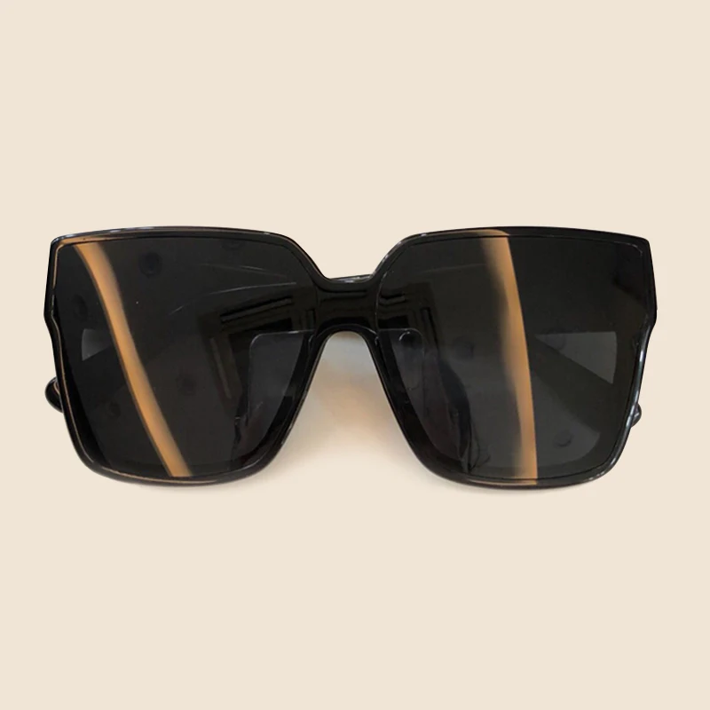 Новые женские крупные солнцезащитные очки квадратная Большая рама с плоским верхом Солнцезащитные очки женские мужские винтажные зеркальные очки UV400