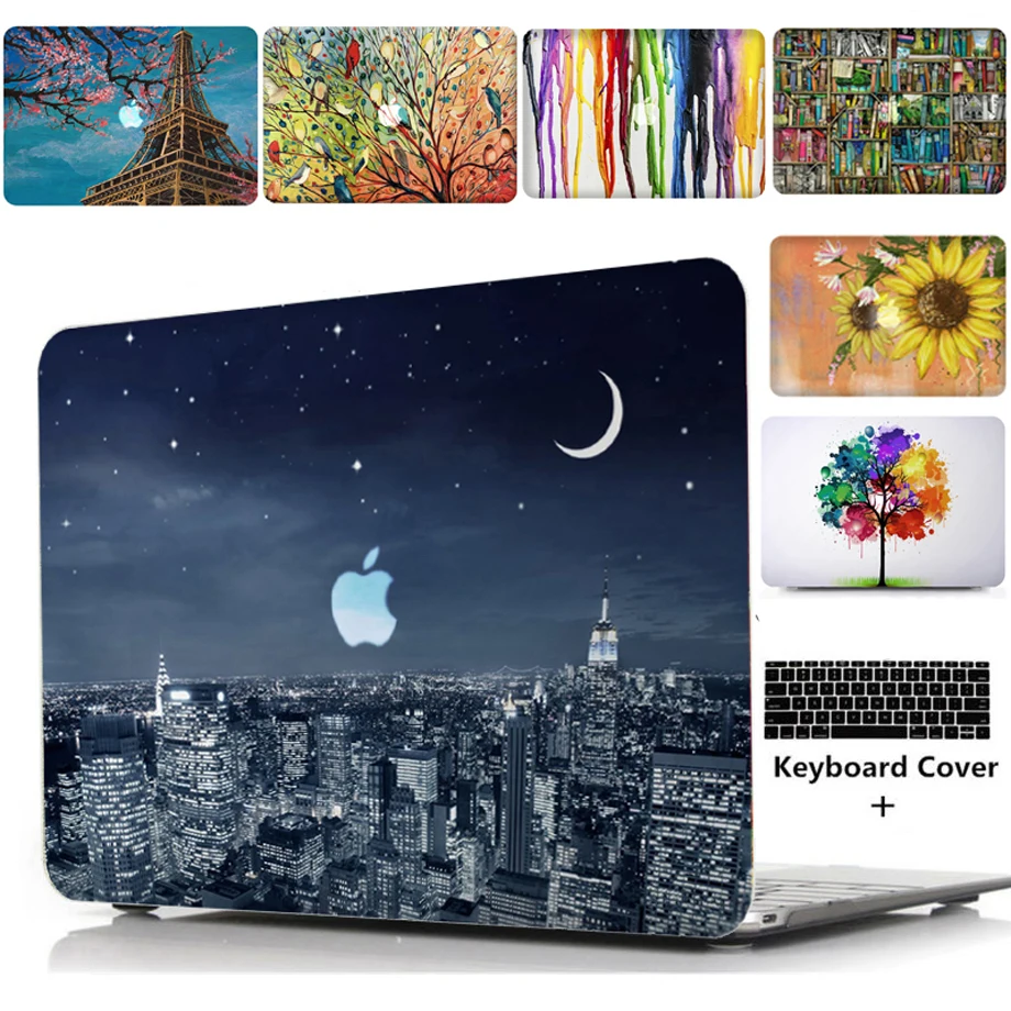 

Laptop Case Notebook Tablet Shell Keyboard Cover Skin Bag Sleeve Fit 11 12 13 15"Macbook Pro Retina Touch Bar Air A1466 A1369 TT