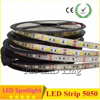 

DC12V LED Strip 5050 Flexible LED Light RGB RGBW White Warm White Waterproof LED Strip 60LEDs/m 5m/lot.