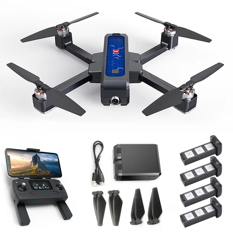 Бесщеточный складной Радиоуправляемый Дрон MJX B4W с Wi Fi FPV ультразвуковой GPS