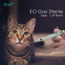 80 шт.) микрочип для собак RFID ПЭТ шприц 1,4*8 мм 134,2 кГц RFID микрочип транспондер для идентификации в шприце стандарт ISO