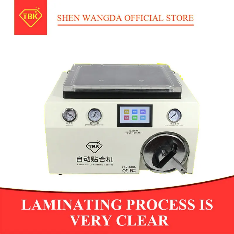 TBK 408A 15 Inch Vacuum Pump LCD OCA Laminating Machine Debubbler In