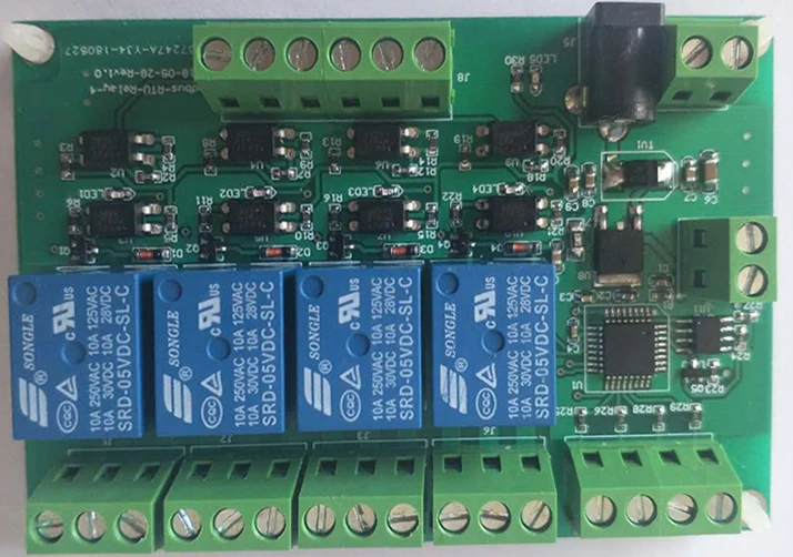 RS485 реле Модуль/4 пути переключателем вход/выход/4 пути ШИМ/ModBus-RTU