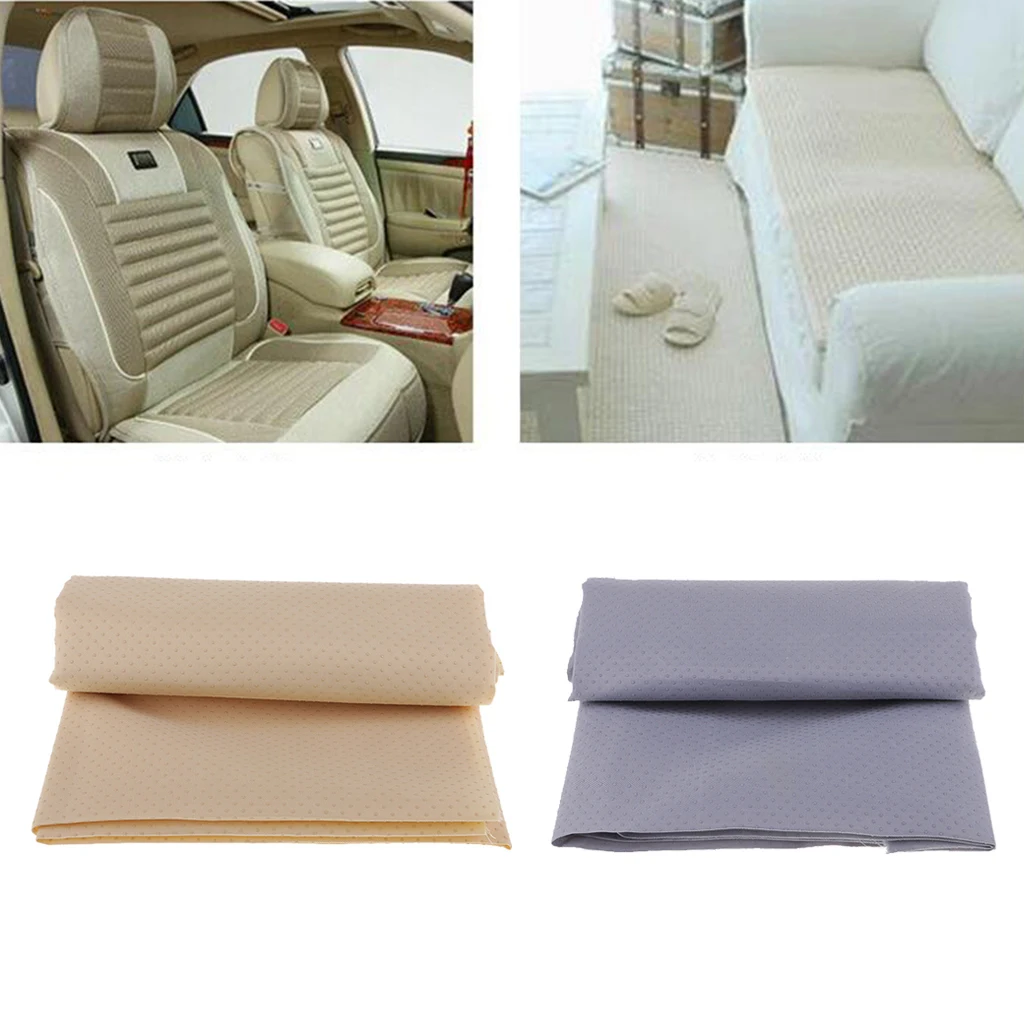 2Pcs Anti Slip Solid Fabric DIY Apparel Sewing With Silica Gel By Meter For Sewing Carpet Slipper Sofa Cushion 59 inch Width