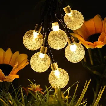 

30 LED Solar string lights ball Fairy String Lights Garlands Waterproof Solar Garden Christmas Lamp Yard Patio LED light String