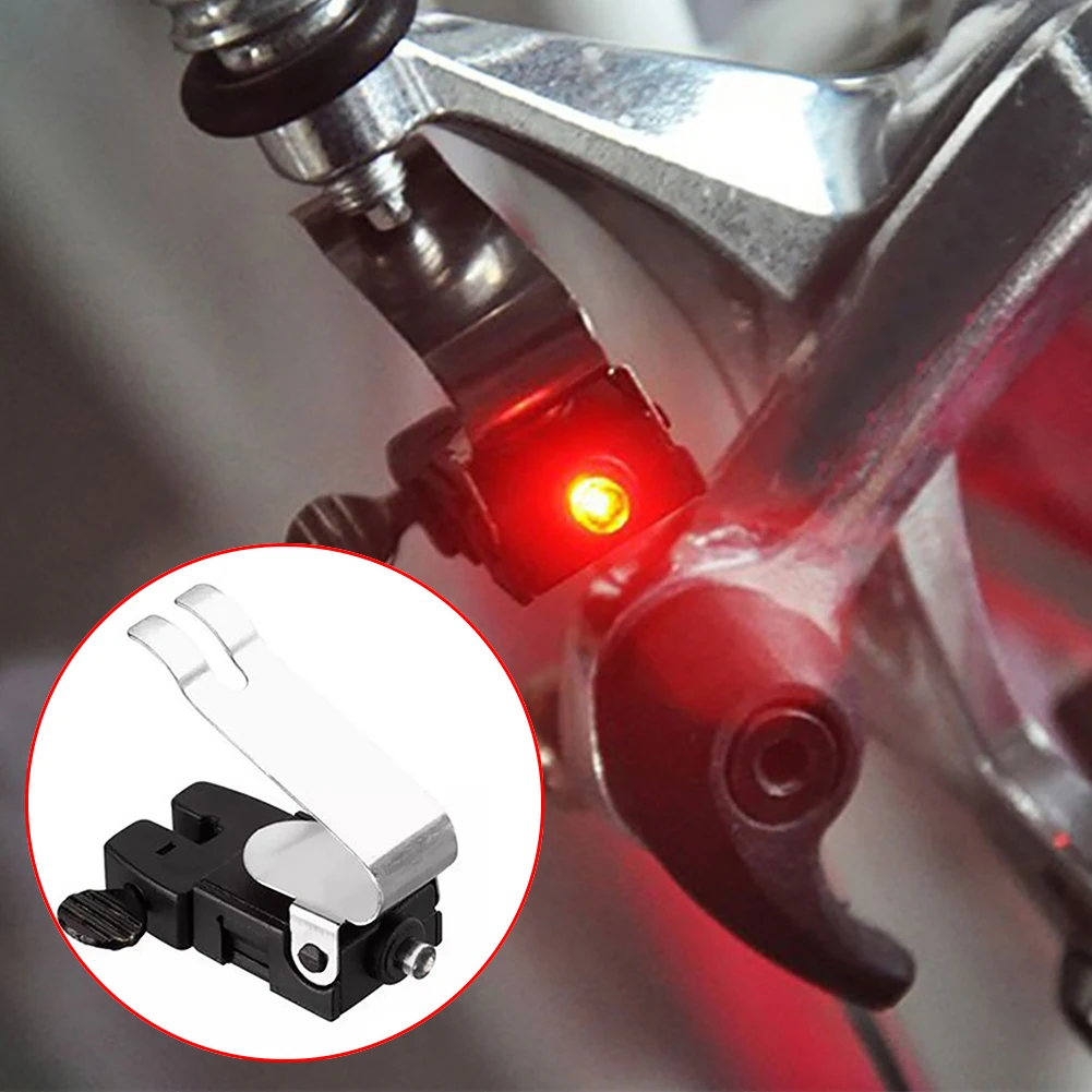 

1Pc Mini Travel CR1025 Battery Wheel Spokes Bike brake Light mountain bicycle Led light Limited Real Cycling Accessories
