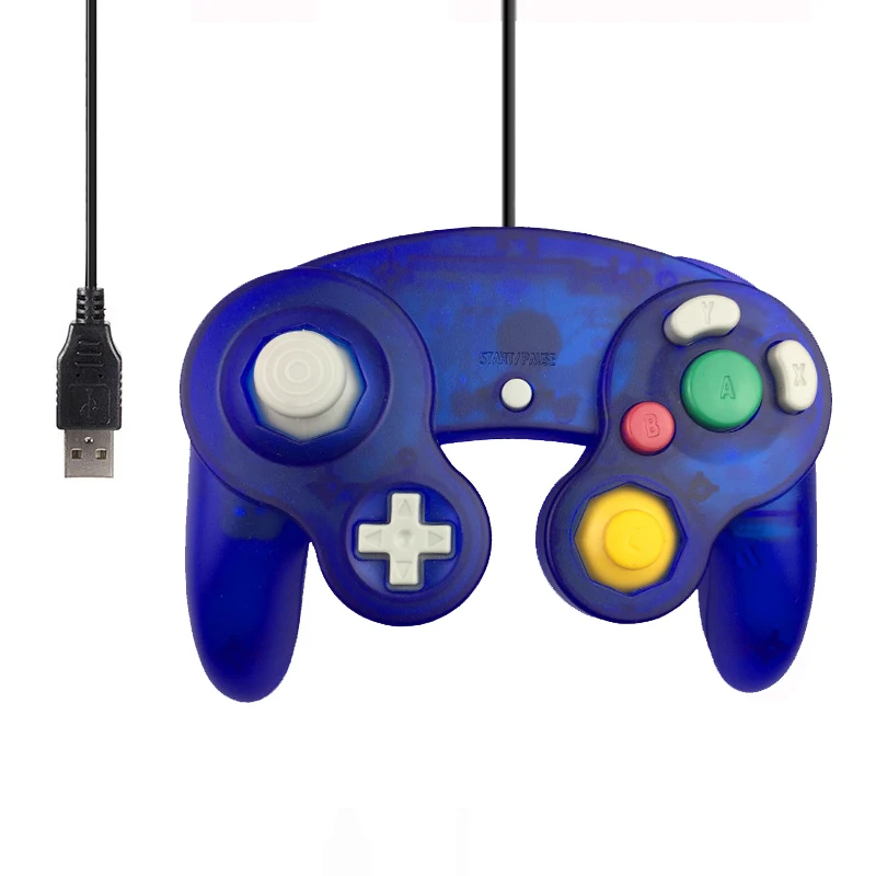 Для Gamecube контроллер USB проводной ручной джойстик для Mund для NGC GC контроллер для MAC компьютера ПК геймпад Mando аксессуар