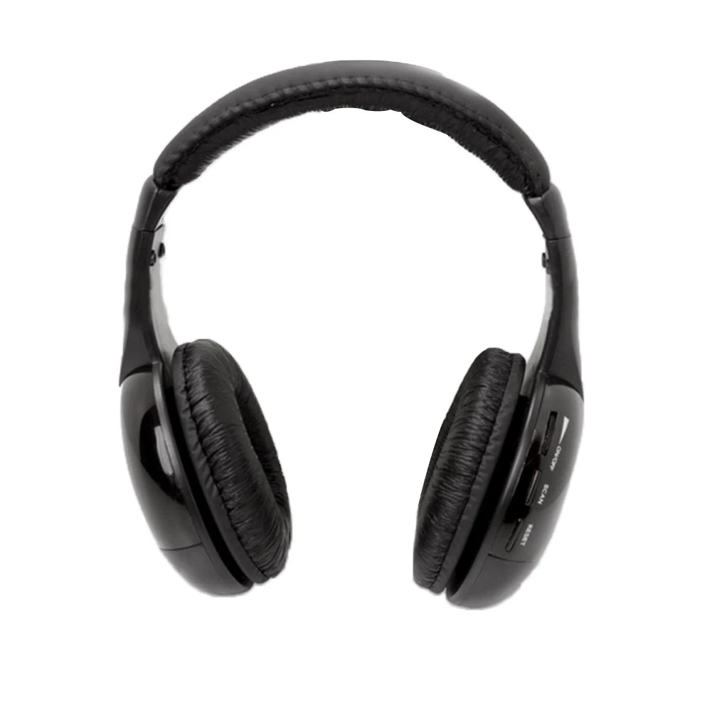 HiFi Wireless Headphones TV Computer FM Radio Earphones Headsets with