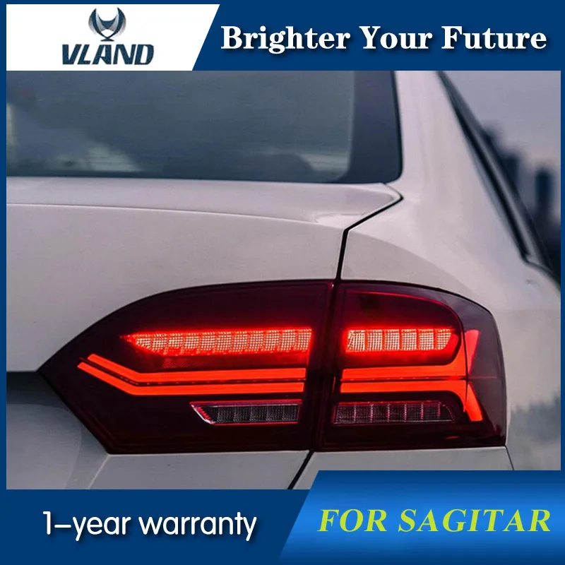 

LED Tail Light Assembly for Volkswagen VW Jetta MK6 Tail Lights Dynamic Turn Signal Tail Lamp Sagitar 2012-2014