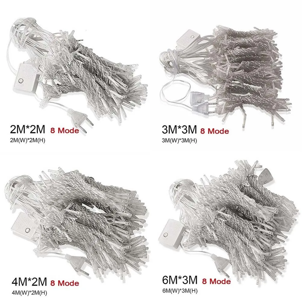 3x3 м/6x3 м 608 СВЕТОДИОДНЫЙ занавес гирлянды рождественские гирлянды светодиодный свет украшение изящные свадебные светильники Праздничная Вечеринка садовая лампа