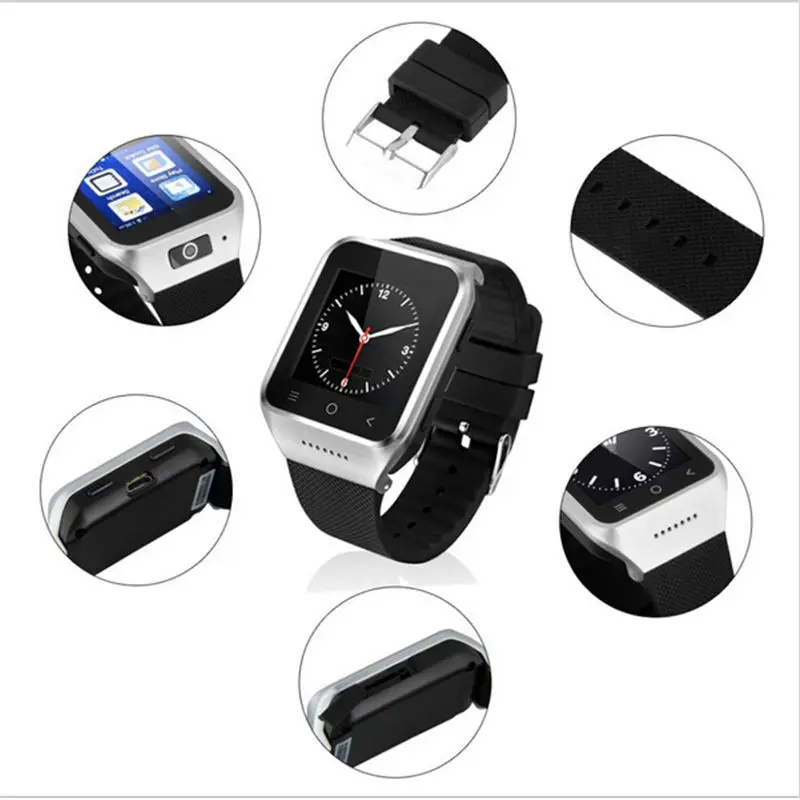 Android 4.4 Dual Core Smart Watch ZGPAX S8 Wristwatch Mobile Phones Smartwatch Supports GSM 3G WCDMA Bluetooth 4.0 Wifi Camera