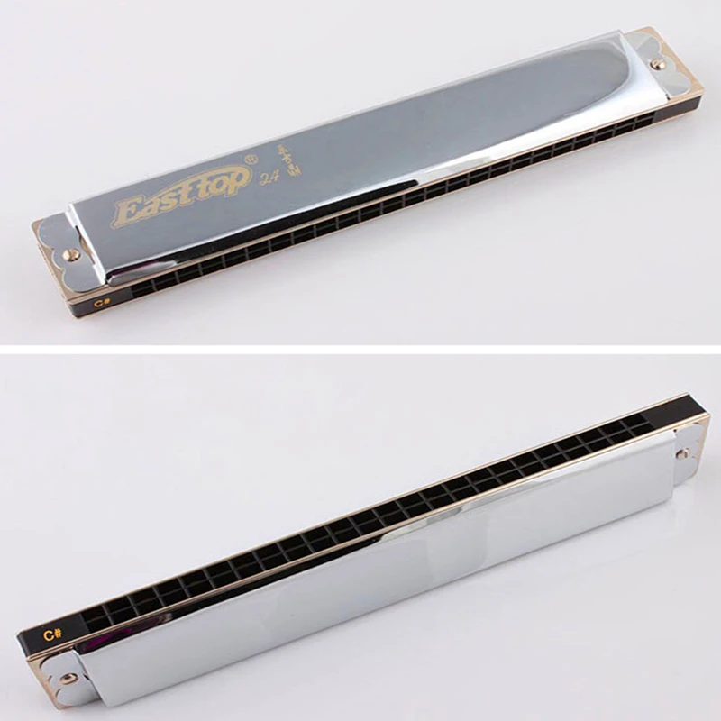 Гармоника Tremolo Easttop музыкальный инструмент с 24 отверстиями гармонитор для