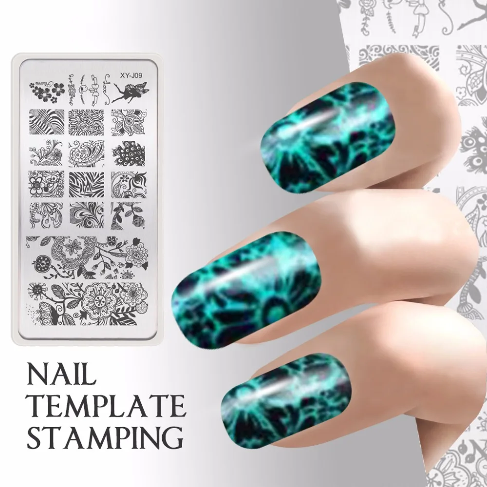 Easy Reusable Stamping Nail Plate Butterfly Flower Pattern Printing