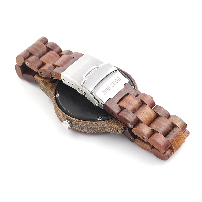 BOBO BIRD Brand M17 All Wooden Watch Men Casual Luxury Wood Strap Wristwatches Gifts Watch reloj masculino