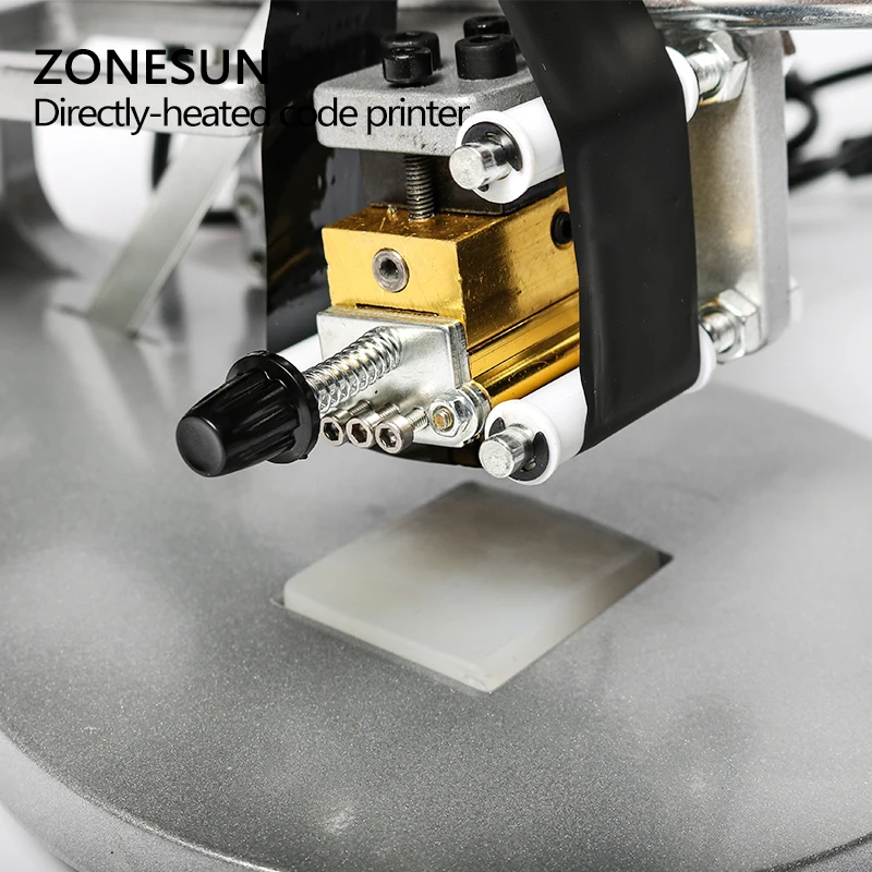 ZONESUN ручной принтер для горячего тиснения кодирования даты истечения срока
